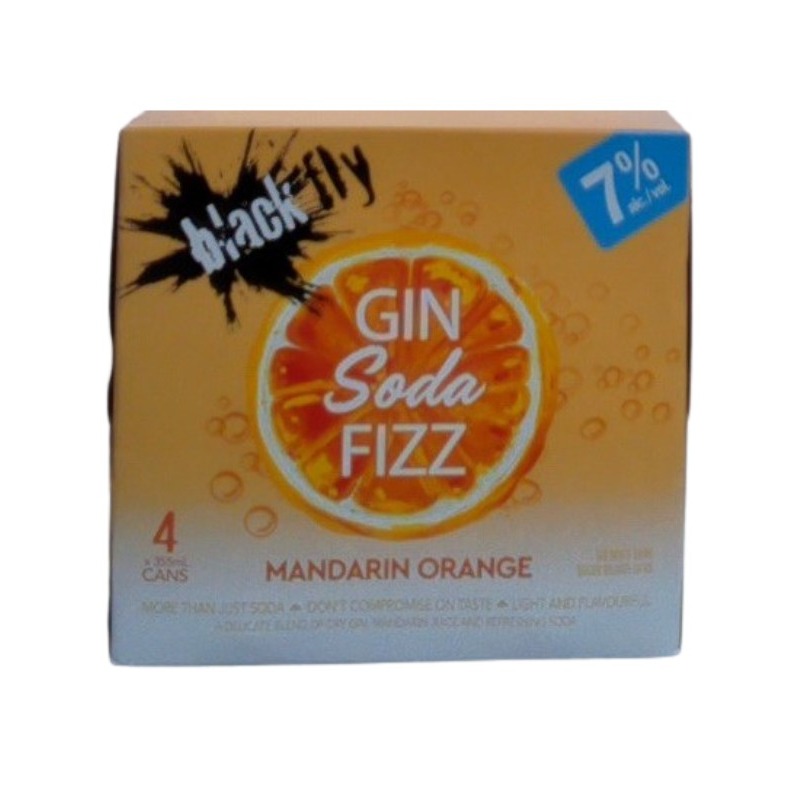 Black Fly Mandarin Orange Gin Soda Fizz